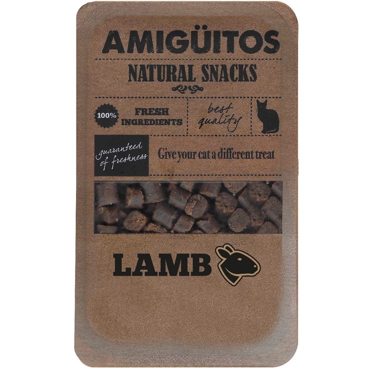 Amiguitos Catsnack Lamb 100 gr. Foto van Amiguitos Catsnack Lamb 100 gr.