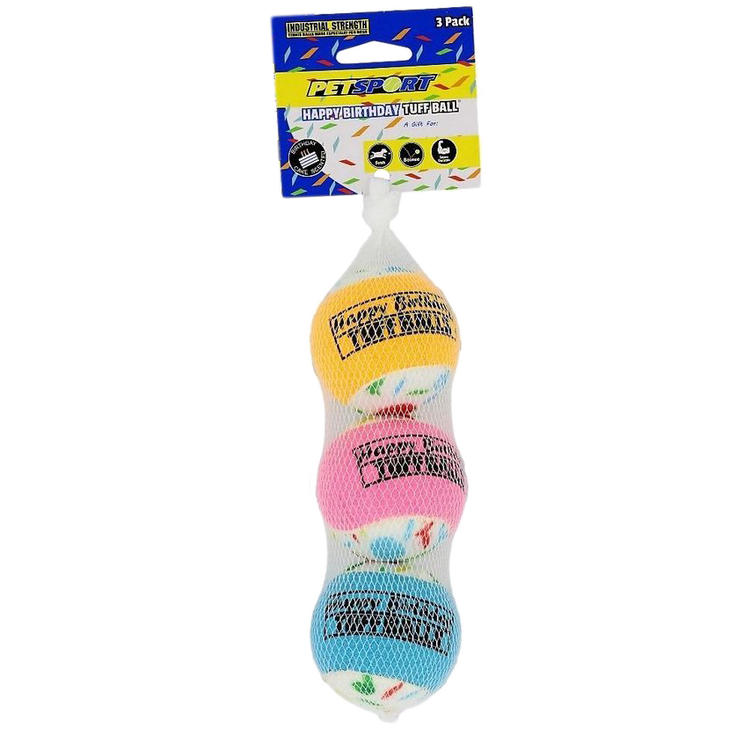 Foto van Tuff Birthday Balls 6 cmTurbo 3-pk
