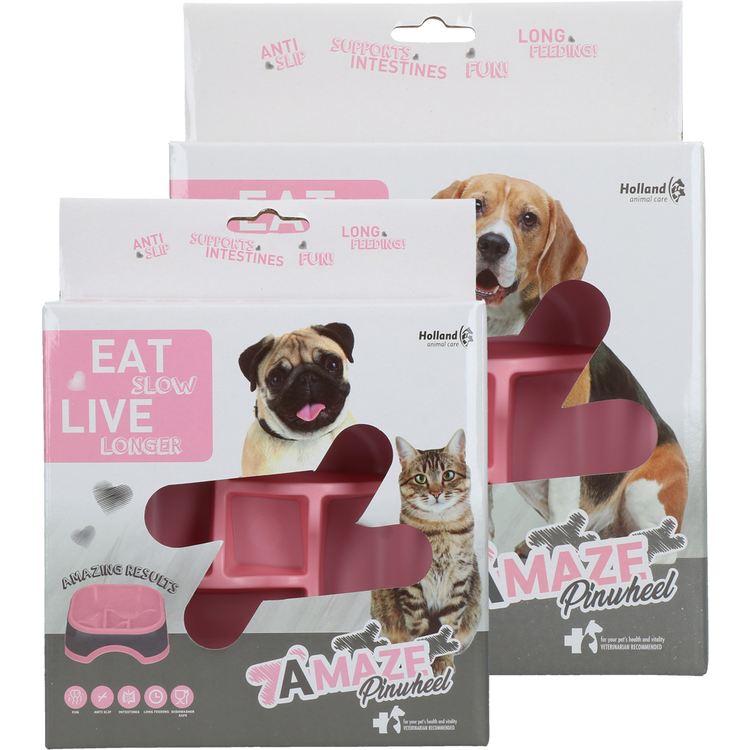 Foto van Eat Slow Live Longer Amaze Pinwheel Pink M