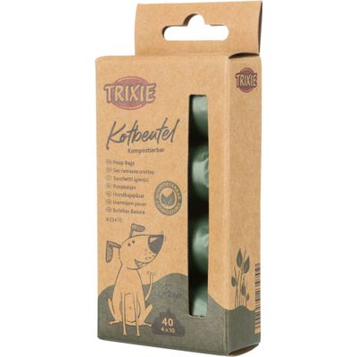 Trixie Hondenpoepzakjes composteerbaar - 4 stuks Foto van Trixie Hondenpoepzakjes composteerbaar - 4 stuks