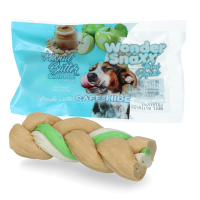 Foto van Wonder Snaxx MINI Braid pinda en appel testverpakking