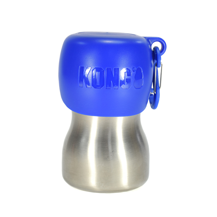 Foto van KONG H2O 255 ml rvs waterfles blauw