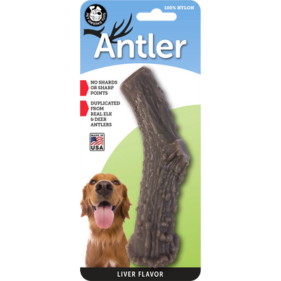 Foto van Pet Qwerks Nylon Liver Antler L 15 cm