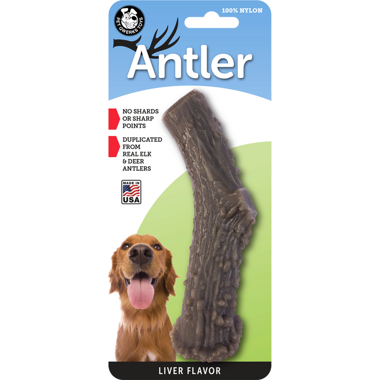 Foto van Pet Qwerks Nylon Liver Antler L 15 cm
