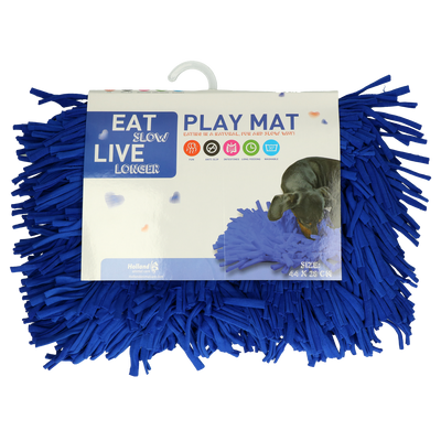 Foto van Eat Slow Live Longer Play Mat Blue