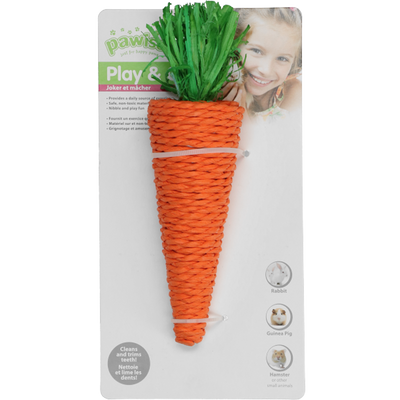 Foto van LW nibblers-corn husk chews-carrot