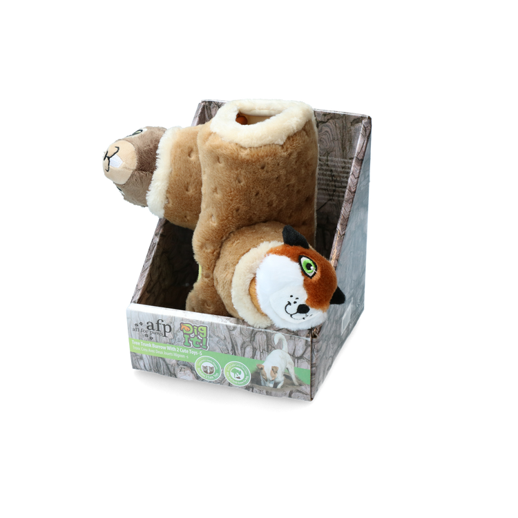 Foto van AFP Dig it - Tree Trunk Burrow - S with 2 cute toys