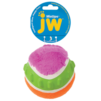 Foto van JW Mixups Ribbed Ball L 10 cm