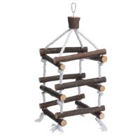 Trixie Touwladdertoren schorshout - 3 stuks