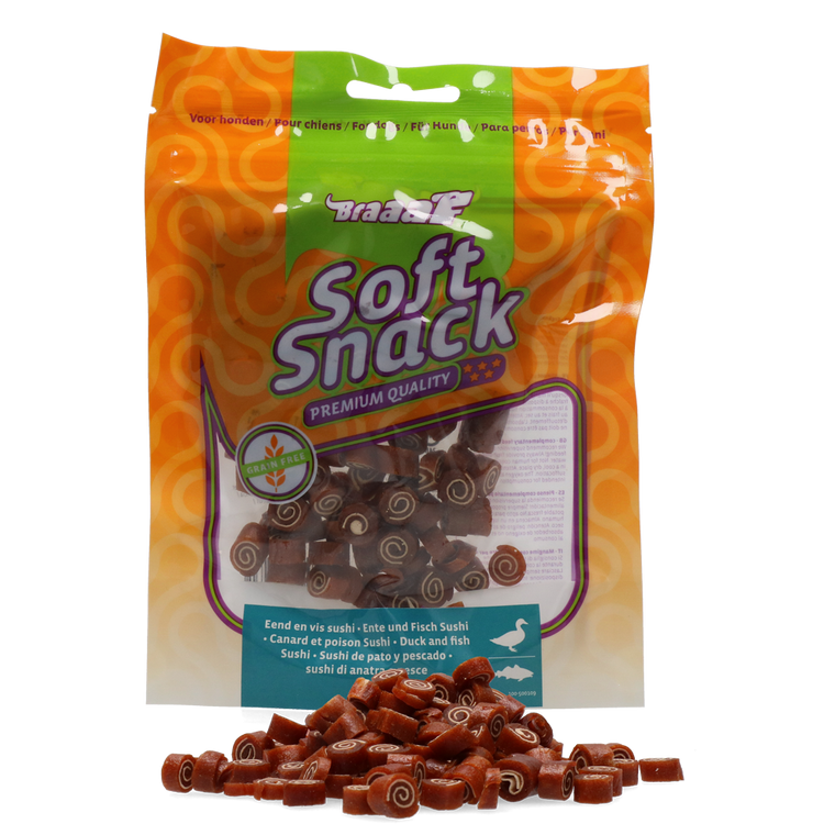 Foto van Braaaf Duck and Fish sushi