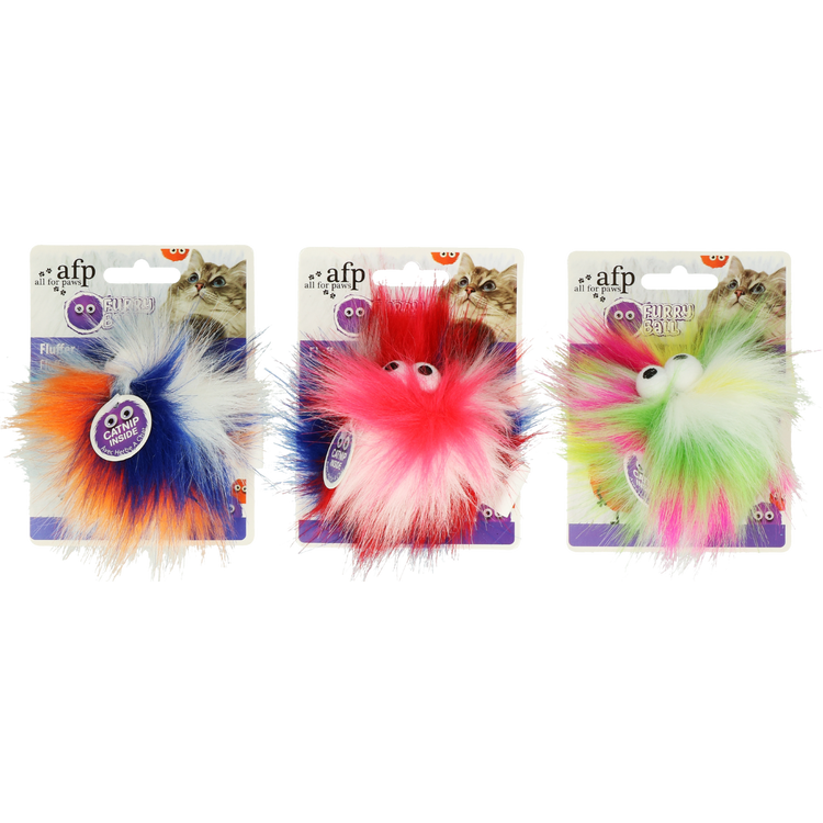 Foto van AFP Furry Fluffy Ball Red