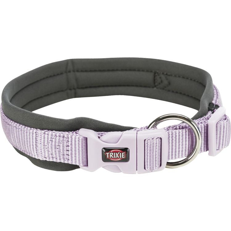 Foto van Trixie Premium halsband extra breed neopreen-stoffering