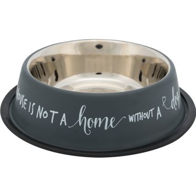 Foto van Trixie Voer/waterbak RVS rubberrand