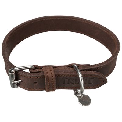 Trixie Rustic vetleer-halsband Foto van Trixie Rustic vetleer-halsband