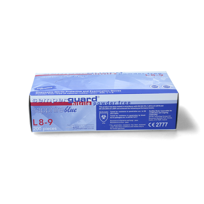 Foto van Melkershandschoen SemperGuard nitryl L (8-9)