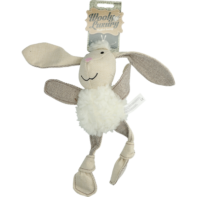 Foto van Wooly Luxury Flatfeet Konijn Wit