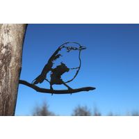 Vogel Cortenstaal - Roodborst - Zwart