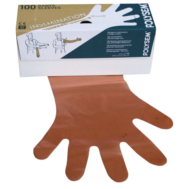 Foto van Wegwerphandschoenen Vet Oranje