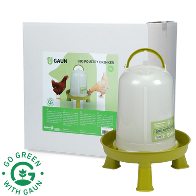 Foto van Pluimvee drinktoren 5 l Bio green lemon op pootjes