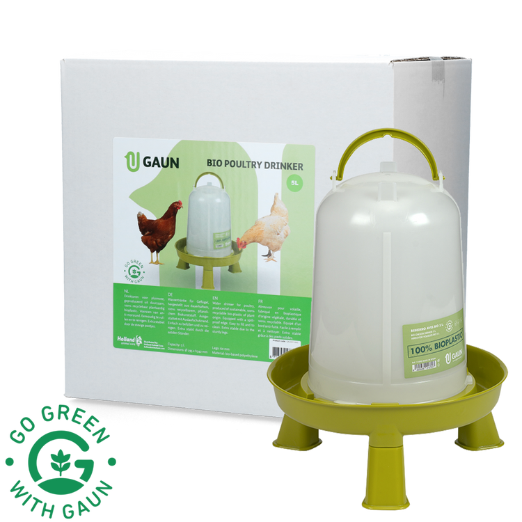 Foto van Pluimvee drinktoren 5 l Bio green lemon op pootjes
