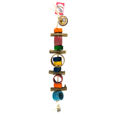 Foto van Birrdeeez Jungle Rings Parrot Toy