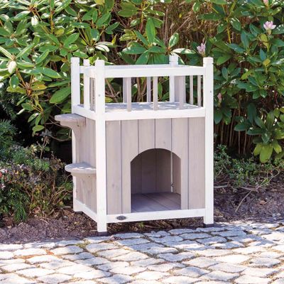 Trixie natura Cat's Home met balkon Foto van Trixie natura Cat's Home met balkon