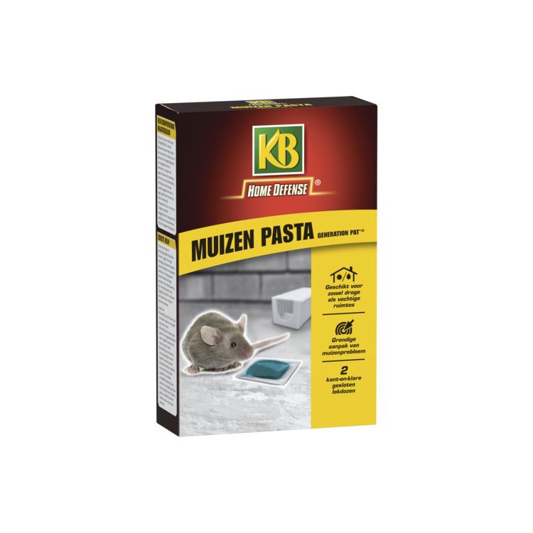 KB Muizen Pasta met lokstation Foto van KB Muizen Pasta met lokstation