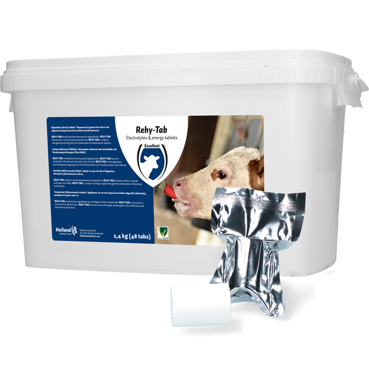 Foto van Rehy-Tab Plus (Bruistablet kalverdiarree) 48 tabl