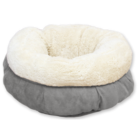 AFP Lambswool Donut Bed Grijs