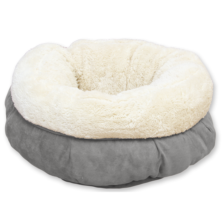 Foto van AFP Lambswool Donut Bed Grijs