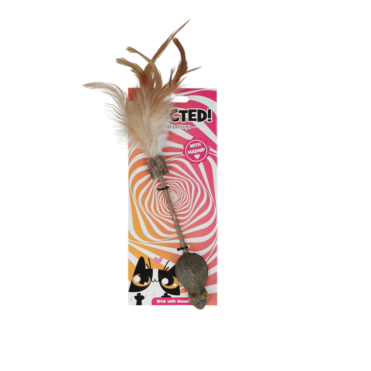 Foto van Addicted Stick with mouse and feathers
