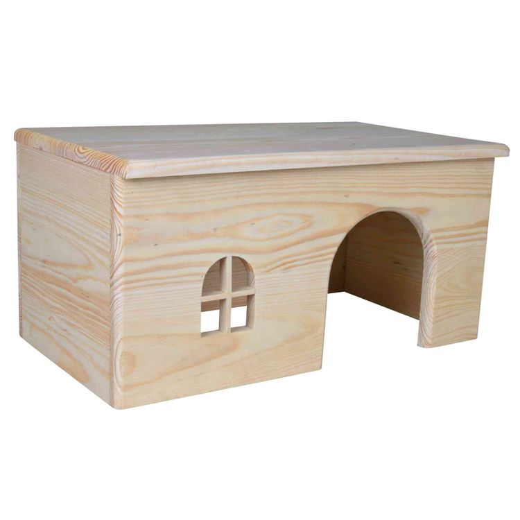 Trixie Huis spijkervrij dwergkonijnen hout Foto van Trixie Huis spijkervrij dwergkonijnen hout
