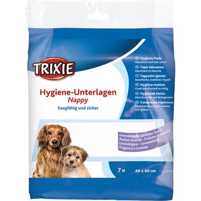 Trixie Hygiëne-onderlegger Nappy lavendelgeur - 10 stuks Foto van Trixie Hygiëne-onderlegger Nappy lavendelgeur - 10 stuks