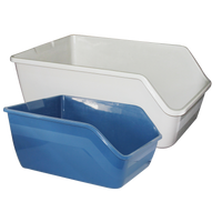 High-back Litter pan 47x38x21cm