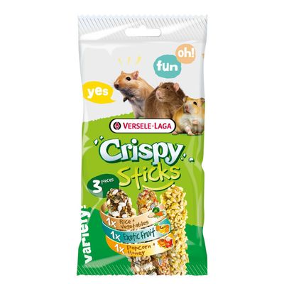 Versele-Laga Crispy Sticks triple variety pack Foto van Versele-Laga Crispy Sticks triple variety pack