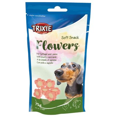 Foto van Trixie Soft Snack Flowers - 12 stuks