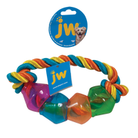 JW Treat Pod Rope Ring Large 22cm Multi Color