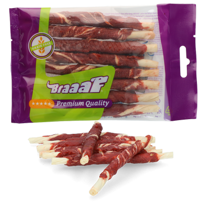 Foto van Braaaf Rollsticks 12 cm beef and fish