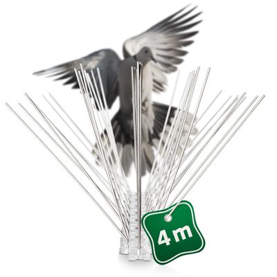 Foto van Vogelafweerbarrière 4m | kunststof met roestvrijstalen spikes - Gardigo