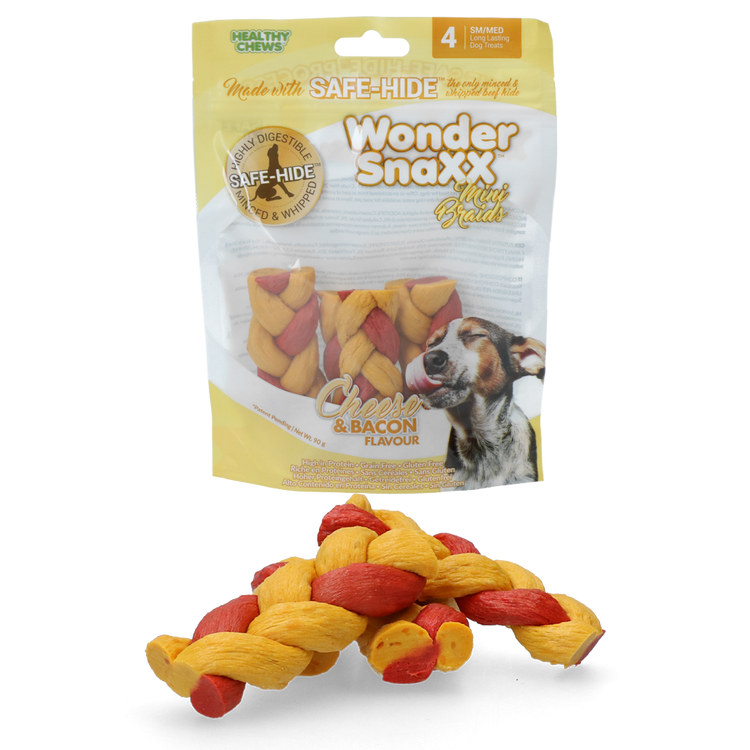 Foto van Wonder Snaxx MINI Braid kaas en spek