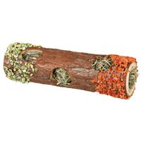 Trixie Tunnelbuis met hooi schorshout - 2 stuks