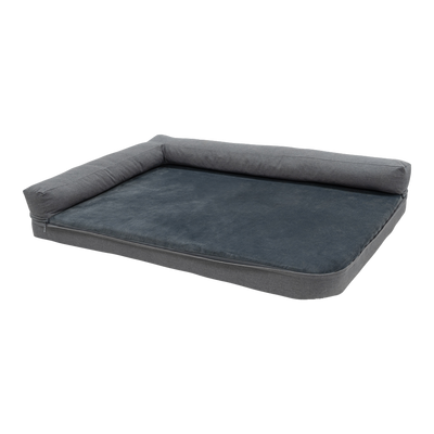 Foto van Madison Royal pet bed Oxford en Velours grijs L