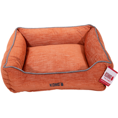 Foto van KONG Lounger Beds Medium. Oranje met grijze lijn