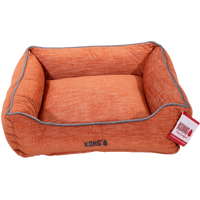 KONG Lounger Beds Medium. Oranje met grijze lijn