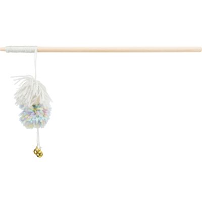 Foto van Trixie Speelstaaf met wolbalen en bel hout/polyester - 4 stuks