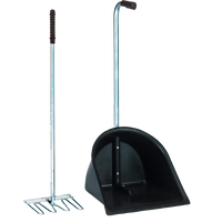 Mestboy opraapbak 78 cm + hark 85 cm zwart