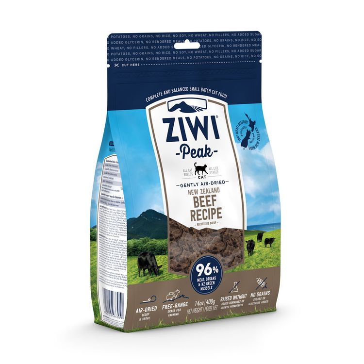 ZIWI Peak Cat Gently Air-Dried Beef 400 gr. Foto van ZIWI Peak Cat Gently Air-Dried Beef 400 gr.