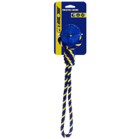 Braided Knot Tug Medium with TPR Ball 35 cm