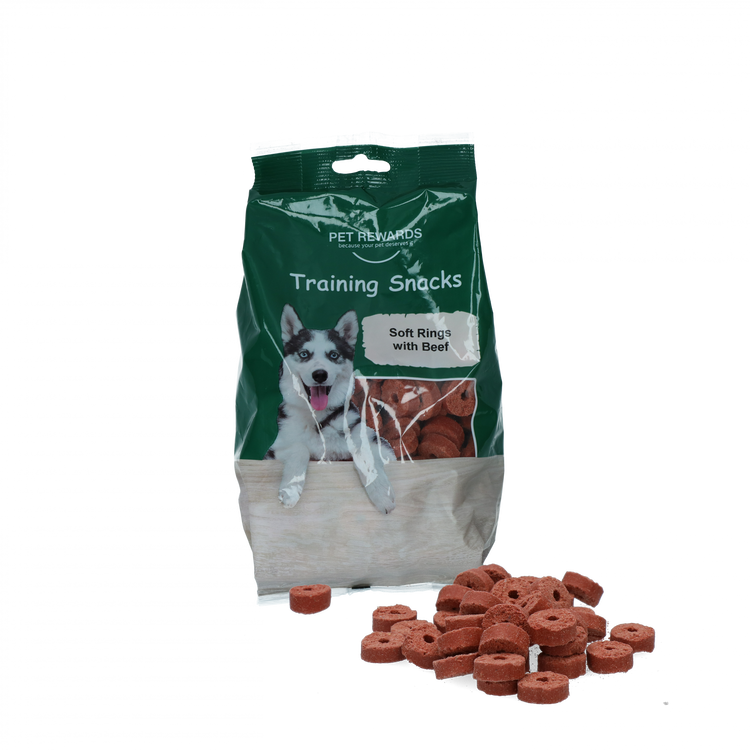 Foto van Pet Rewards Soft rings with beef
