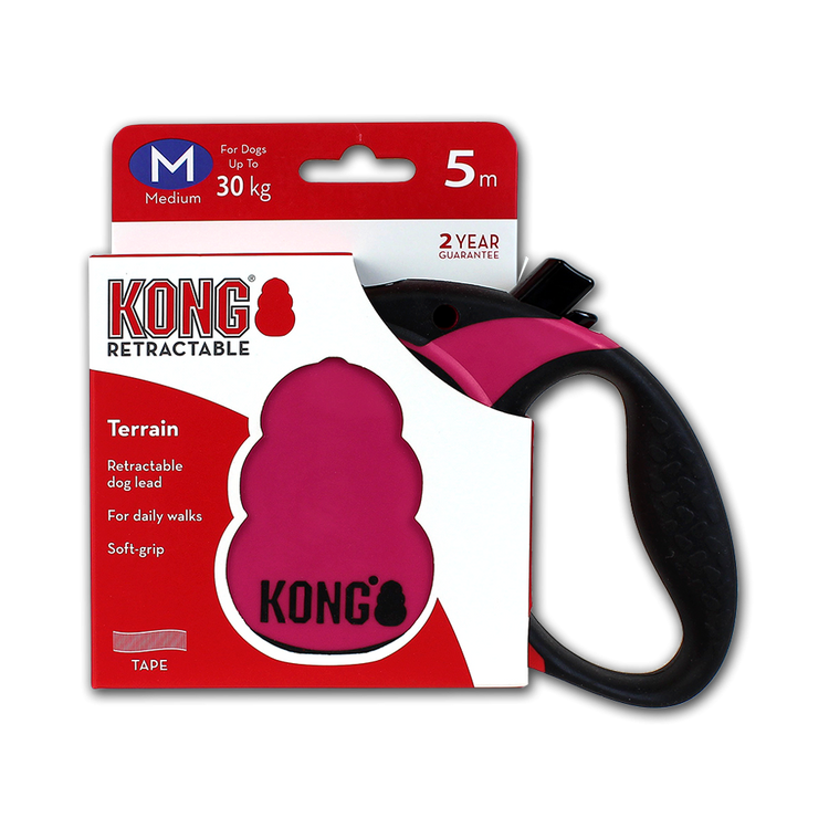 Foto van KONG Rollijn Terrain Pink M (5m/30kg)